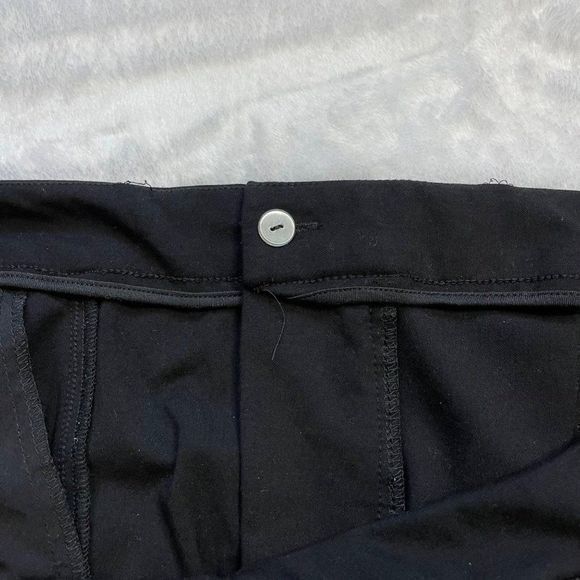 Eloquii Women's Front Stripe Textured Black Skinny Dress Pants Size 18 Short - Picture 15 of 15